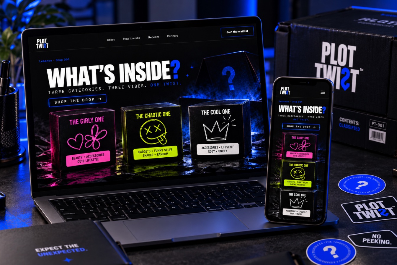 Plot Twist website on a laptop and phone