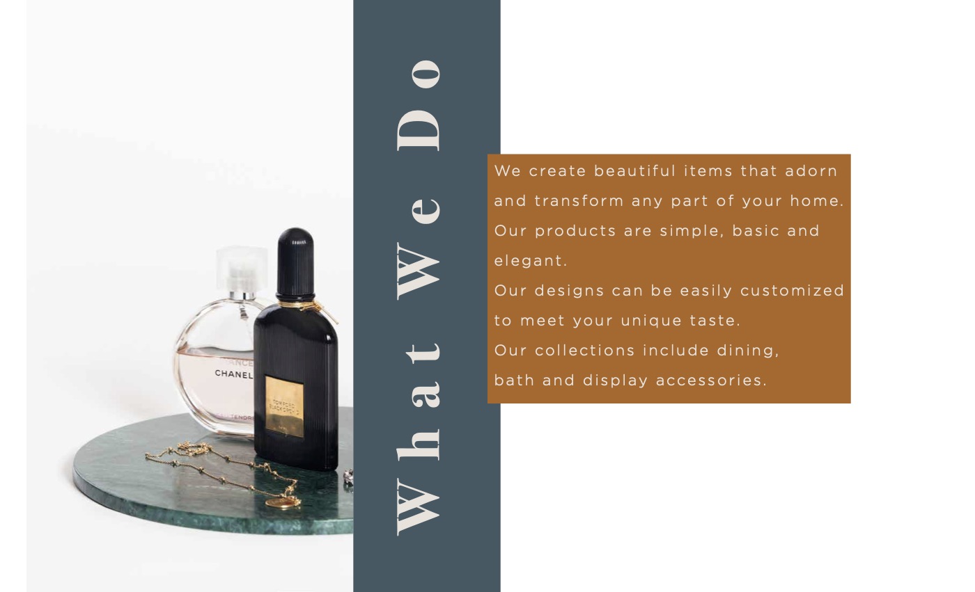 Azul catalogue about page