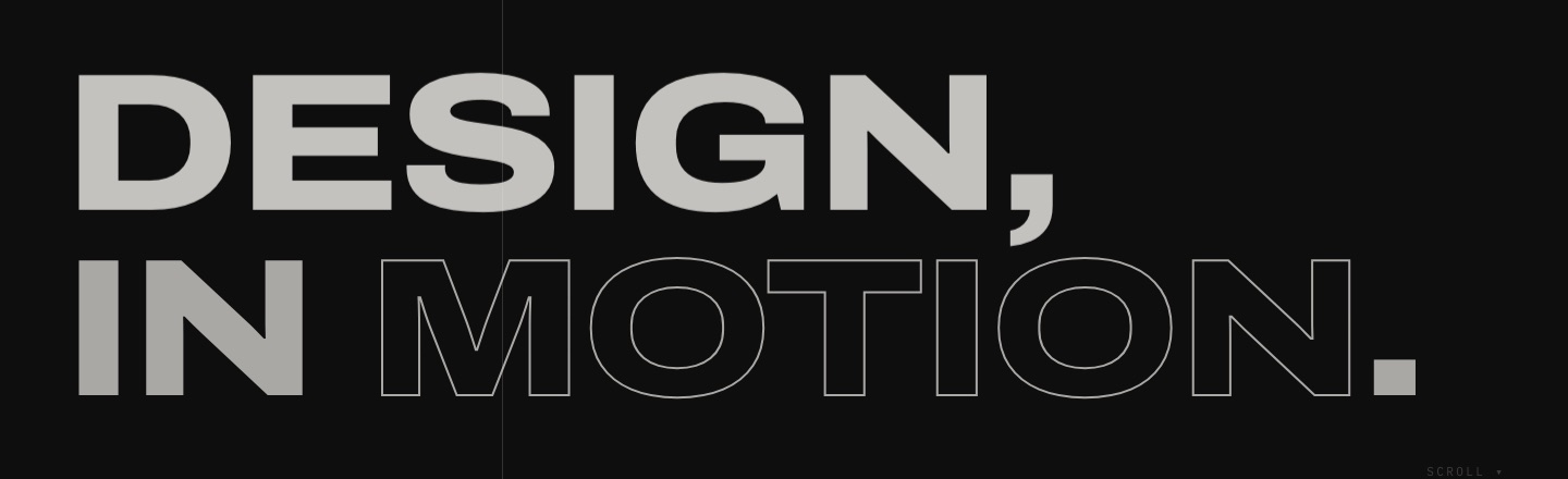 Christiane Jawharji portfolio website, Design in Motion